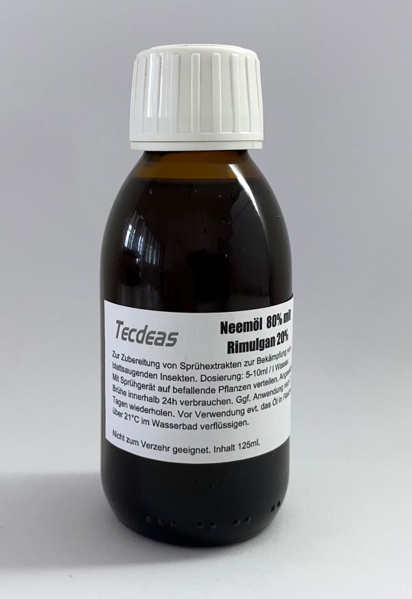 Neemöl kaltgepresst 125ml fertig emulgiert zur sofortigen Anwendung